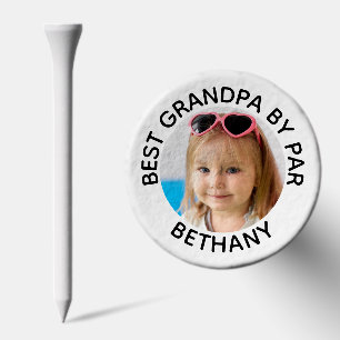 Best Grandpa By Par Photo Name Golf Tees