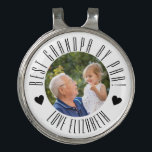 BEST GRANDPA BY PAR Photo Personalised fathers day Golf Hat Clip<br><div class="desc">Designed by the Arty Apples</div>