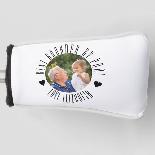 BEST GRANDPA BY PAR Photo Personalised fathers day Golf Head Cover