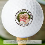 BEST GRANDPA BY PAR Photo Personalized Brown Golf Balls<br><div class="desc">For the special golf-enthusiast grandfather, create a unique photo golf ball with the editable funny saying BEST GRANDPA BY PAR and your custom text in your choice of colors (shown in brown). Meaningful gift for grandpa for his birthday, Grandparents Day, Father's Day or a holiday. PHOTO TIP: Choose a photo...</div>