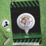 Best Grandpa By Par Photo Personalized Golf Towel<br><div class="desc">Create a unique, personalized photo golf towel for the golf lover grandfather with the editable funny golf title BEST GRANDPA BY PAR (or your nickname for him) and your custom text and/or a name or monogram in your choice of colors. ASSISTANCE: For help with design modification or personalization, color change...</div>