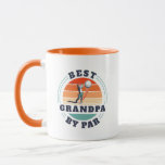 Best Grandpa By Par Retired Golfer Grandad Custom Mug<br><div class="desc">Retro Best Grandpa By Par design you can customize. Perfect gift for Father's Day or grandfather's birthday. The text "GRANDPA" can be customized with any dad moniker by clicking the "Personalize" button.</div>