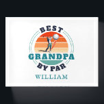 Best Grandpa By Par Retro Golf Grandfdad Birthday Paperweight<br><div class="desc">Retro Best Grandpa By Par design you can customize for the recipient of this cute golf theme design. Perfect gift for Father's Day or grandfather's birthday. The text "GRANDPA" can be customized with any dad moniker by clicking the "Personalize" button above. Add a name to make it even more special...</div>