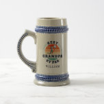 Best Grandpa By Par Retro Golfing Dad Personalized Beer Stein<br><div class="desc">Retro Best Grandpa By Par design you can customize for the recipient of this cute golf theme design. Perfect gift for Father's Day or grandfather's birthday. The text "GRANDPA" can be customized with any dad moniker by clicking the "Personalize" button above. Add a name to make it even more special...</div>