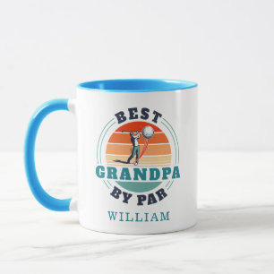 Best Grandpa By Par Retro Golfing Personalized Mug