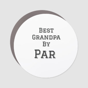 Best Grandpa by par simple father's grandfather gi Car Magnet