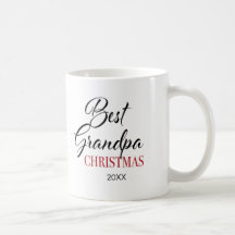 Best Grandpa Christmas Photo Coffee Mug