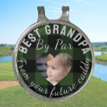 Best Grandpa Custom Kids Photo Green Buffalo Plaid Golf Hat Clip<br><div class="desc">Design your own "future caddy" personalized divot tool and bottle opener with this cute customizable photo template with space to add a custom photo. Upload your favorite picture and customize it with your personalization. A great gift for Grandpa on his birthday or Father's Day when you add your own photo....</div>