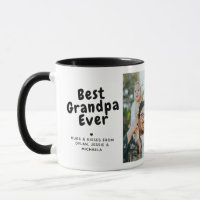 Best Grandpa Ever 2-Photo Collage & Custom Message