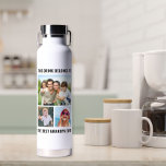 Best Grandpa Ever 3 Photo Water Bottle<br><div class="desc">Give the best grandpa ever a fun gift with this custom 3 photo water bottle. Easily personalize with three photos of his grandchildren and family. You can personalize "This Drink Belongs to" and "Best Grandpa Ever" to something similar in length such as "World's Best Grandpa" and whether he is called...</div>