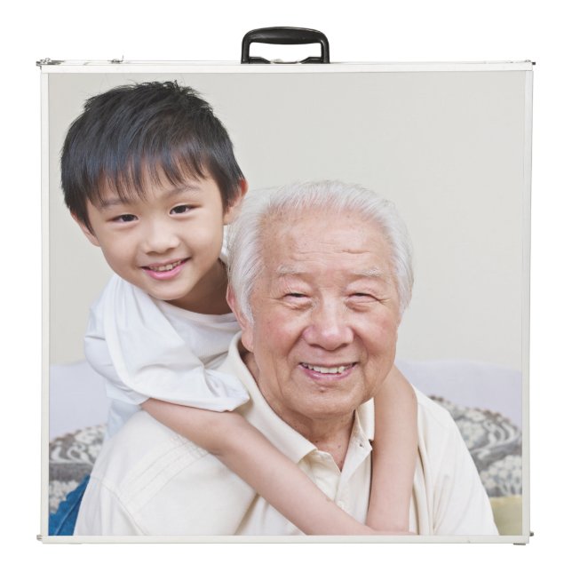 Best Grandpa Ever 3photo Collage Pong Table (Folded Back)