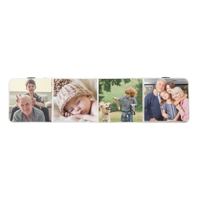 Best Grandpa Ever 4photo Collage Pong Table (Top)
