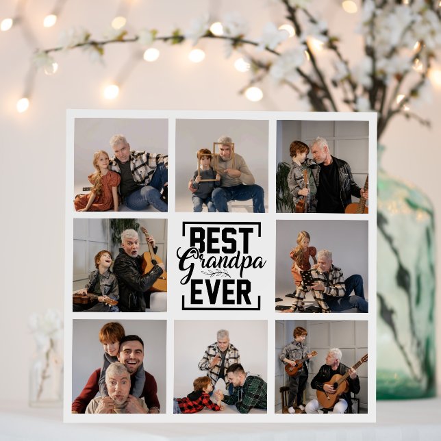 Best Grandpa Ever 8 Photo Collage   Foam Board (In Situ (Wedding))