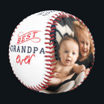 Best Grandpa Ever Baseball<br><div class="desc">Create your photo baseball for Grandpa! Personalized with your own text. You can further customize this design by selecting the "customize further" link if desired.</div>