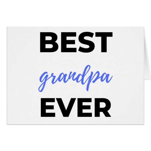Best Grandpa Ever bl Cards (Front Horizontal)