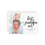 Best Grandpa Ever | Black On White Card Best Grandpa Ever | Black On White Card