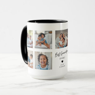 Best Grandpa Ever Custom 9 Photo Gallery Multi  Mug