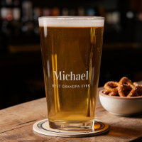 Best Grandpa Ever Custom Beer