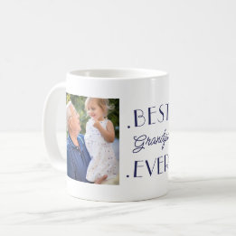 Best Grandpa Ever Custom Grandfather Photo Coffee Mug