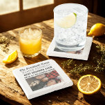 Best Grandpa Ever Custom Newspaper Photo  Stone Coaster<br><div class="desc">Bring a smile to Grandpa’s face with this custom stone coaster that looks like the front page of his very own newspaper! Featuring his name, a playful "Best Grandpa Ever" headline, and a favorite photo, it’s a unique and personal gift he’ll love. Made from durable marble with cork backing, it’s...</div>