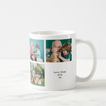 Best Grandpa Ever Custom Photo Collage White