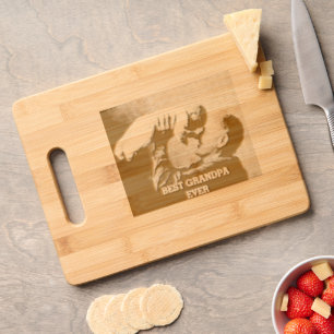 Best Grandpa Ever Custom Photo Create Your Own Engraved Cutting Board
