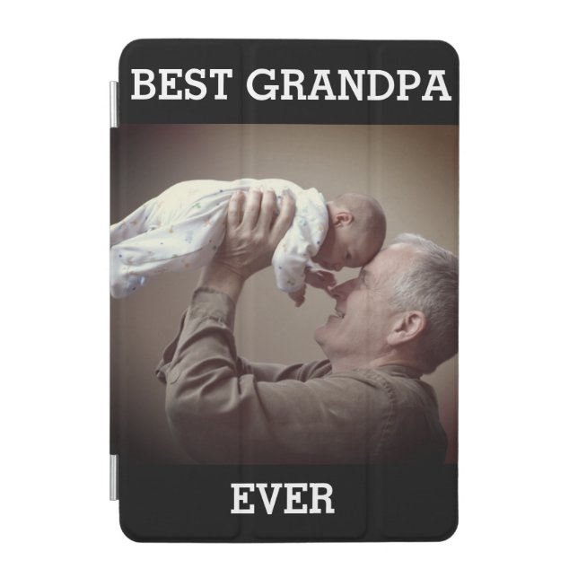 Best Grandpa Ever Custom Photo Create Your Own iPad Mini Cover (Front)