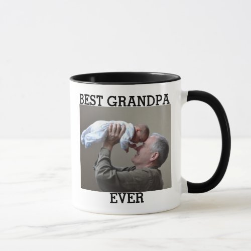 Best Grandpa Ever Custom Photo Create Your Own Mug