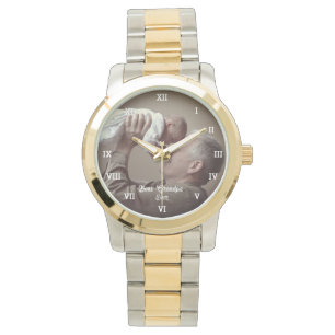 Best Grandpa Ever Custom Photo Create Your Own Pop Watch