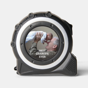 Best Grandpa Ever Custom Photo Create Your Own Tape Measure