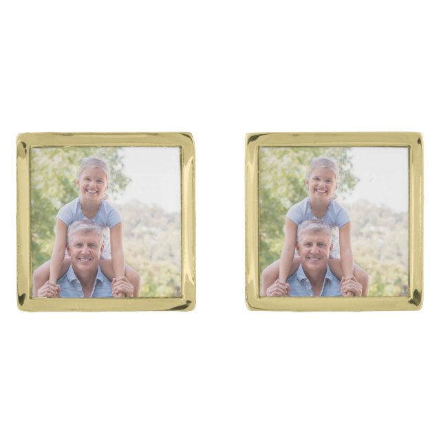 Best Grandpa ever custom photo  Cufflinks (Front)