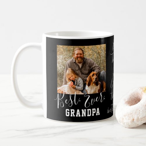 BEST GRANDPA EVER Custom Photo Fathers Day Coffee Mug