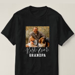 BEST GRANDPA EVER Custom Photo Father's Day T-Shirt<br><div class="desc">BEST GRANDPA EVER Custom Photo Father's Day T-Shirt. Give 'Wow' surprise to your Dad or Grandpa! Celebrate 'Happy Father's Day' with this lovely gift, perfect for your awesome Dad or Grandpa that will bring a big smile to their face. Photo and the texts are pre-arranged for you to personalize easily...</div>