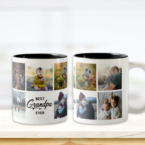 Best Grandpa Ever Custom Photo Mug