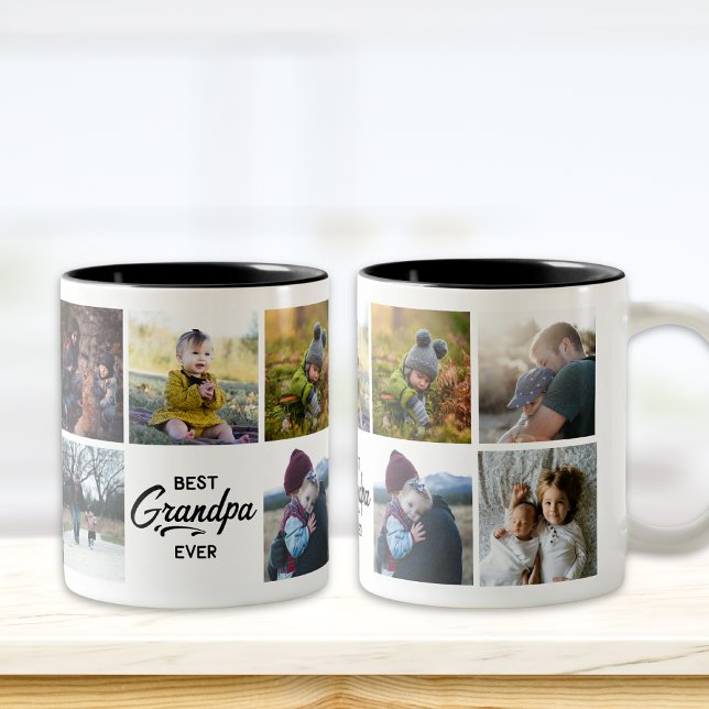 Best Grandpa Ever Custom Photo Mug (Creator Uploaded)