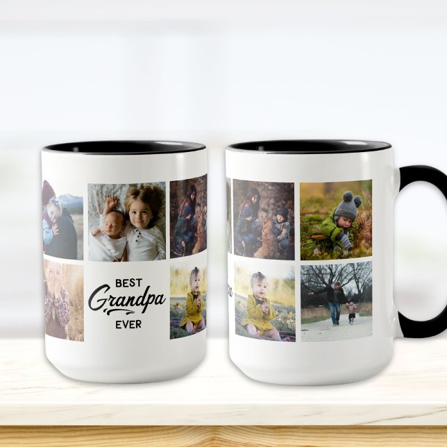 Best Grandpa Ever Custom Photo Mug (Creator Uploaded)