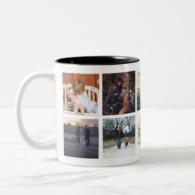 Best Grandpa Ever Custom Photo Mug (Left)