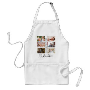 Best Grandpa Ever Custom Photos Grandchildren Name Adult Apron