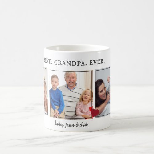 Best Grandpa Ever Dad Birthday Gift Custom Photo C Coffee Mug