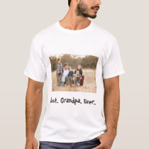 Best Grandpa Ever Family Photo T-Shirt Best Grandpa Ever Family Photo T-Shirt