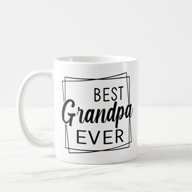 Best Grandpa Ever Fathers Day Gift for Grandpa  Coffee Mug (Left)