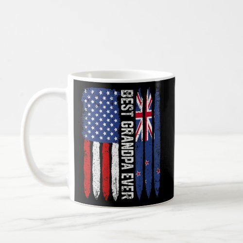 Best Grandpa Ever  Fathers Day New Zealand Us Fla Coffee Mug