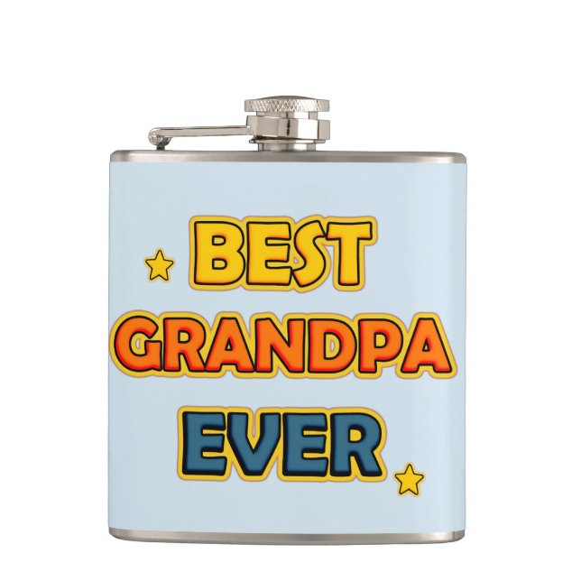 Best Grandpa Ever Flask (Front)
