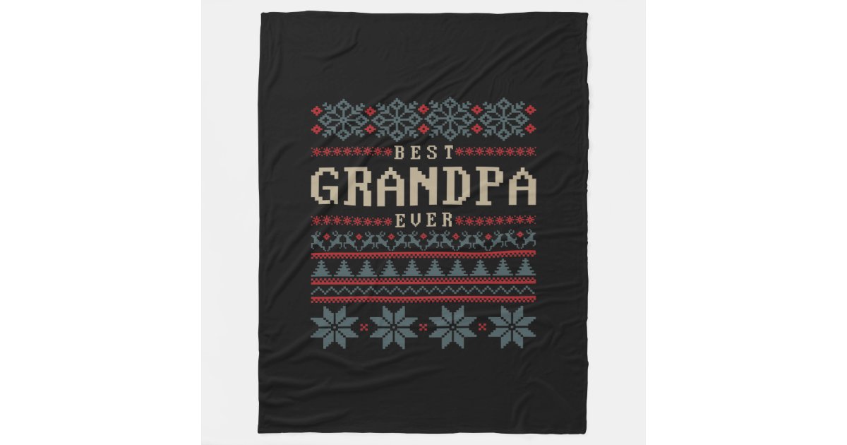 Best Grandpa Ever Fleece Blanket Zazzle