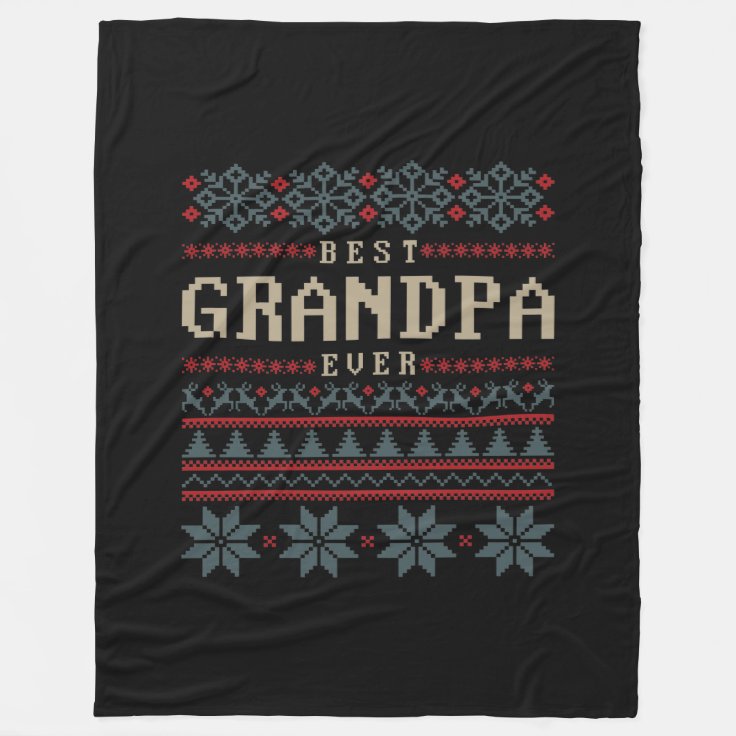 Best Grandpa Ever Fleece Blanket Zazzle
