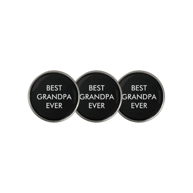 Best Grandpa Ever Golf Ball Marker (3 Up)