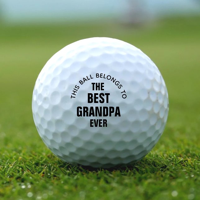 Best Grandpa Ever Golf Balls (Creator Uploaded)