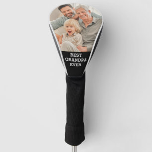 Best Grandpa Ever Golfer Photo Create Your Own Golf Head Cover