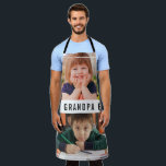 Best Grandpa Ever Grandchildren 2 Photo Collage Apron<br><div class="desc">Best grandpa Ever Apron  to express your love to granddad personalized with 2 favorite photos. Makes a great gift for holidays, grandpa birthday, grandparents day  and father's day.</div>