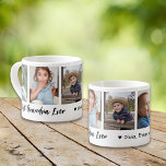 Best Grandpa Ever Grandchildren 5 Photo Collage Espresso Cup